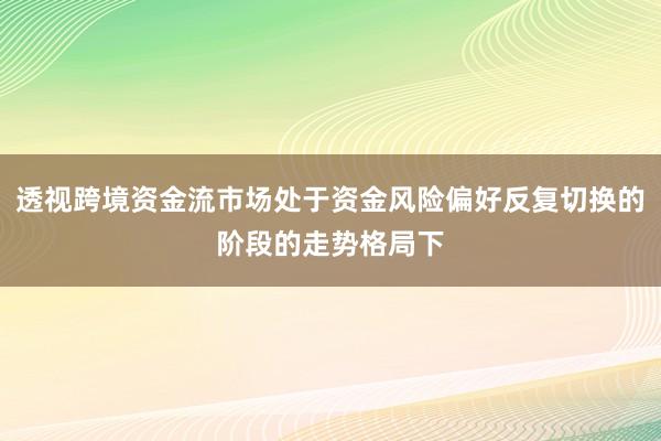 透视跨境资金流市场处于资金风险偏好反复切换的阶段的走势格局下