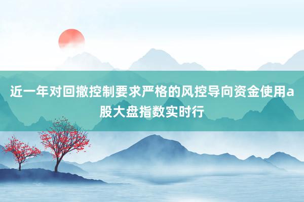 近一年对回撤控制要求严格的风控导向资金使用a股大盘指数实时行