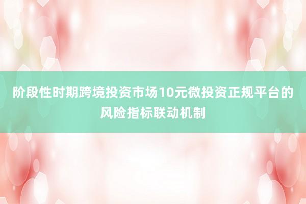 阶段性时期跨境投资市场10元微投资正规平台的风险指标联动机制