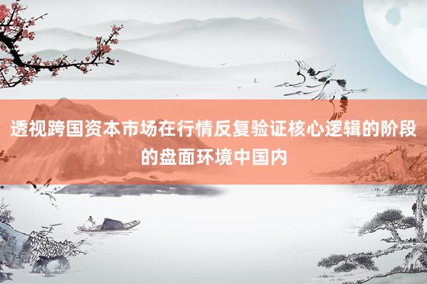 透视跨国资本市场在行情反复验证核心逻辑的阶段的盘面环境中国内