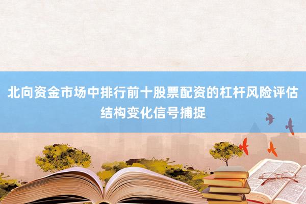 北向资金市场中排行前十股票配资的杠杆风险评估结构变化信号捕捉