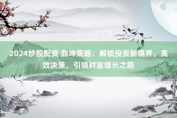 2024炒股配资 鼎坤策略：解锁投资新境界，高效决策，引领财富增长之路